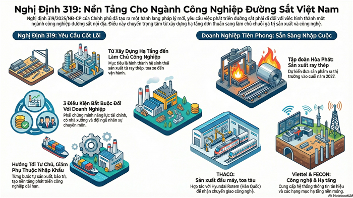 🚆 Nghị định 319 soi đường cho ngành công nghiệp đường sắt Việt Nam