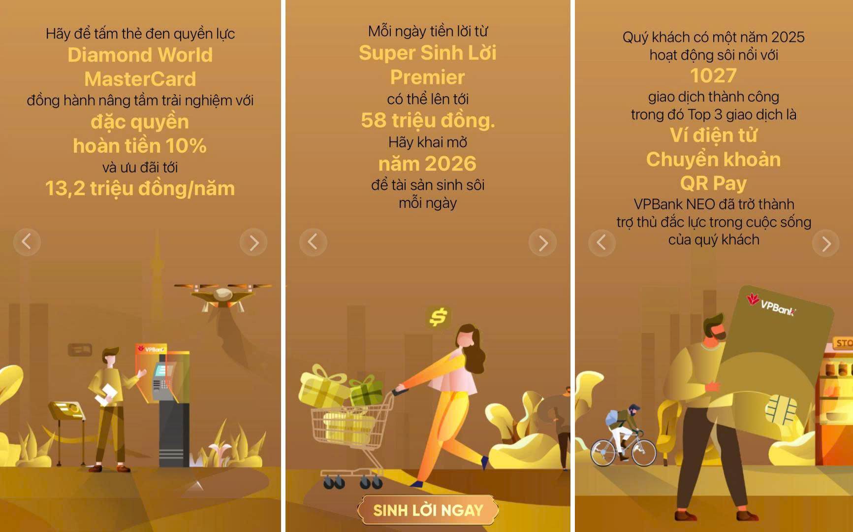 Tính năng “365 Ngày Nhìn Lại” đưa ra những gợi mở về chi tiêu, tiết kiệm, đầu tư theo đúng chân dung của từng khách hàng.