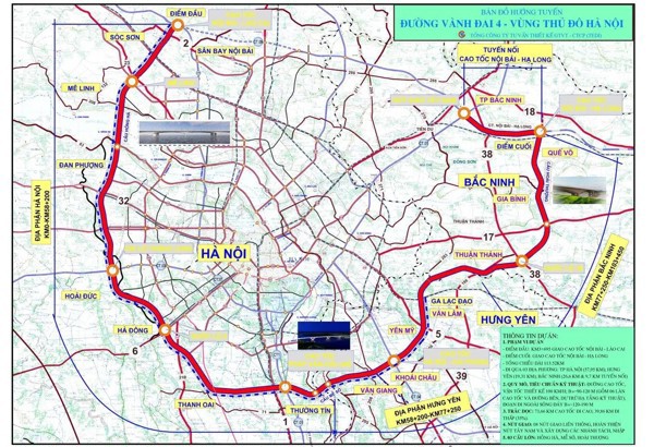 4 ngân hàng “bơm” 25.500 tỷ đồng cho siêu dự án Vành đai 4