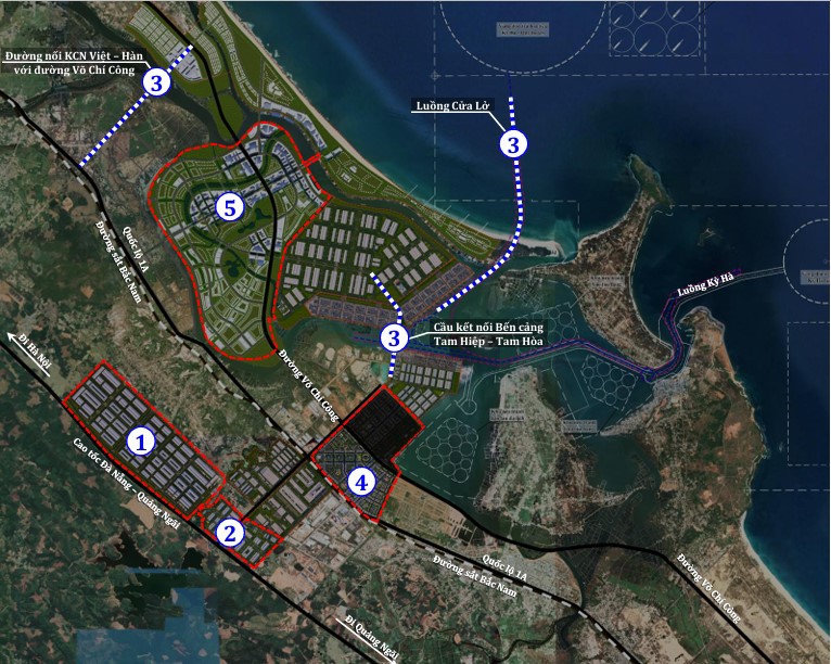 Vị trí một số dự án của THACO tại Đà Nẵng Vị trí một số dự án của THACO tại Đà Nẵng