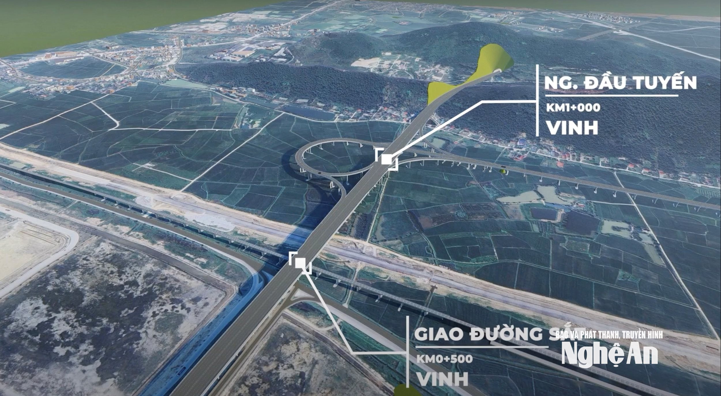 Phối cảnh dự án đường cao tốc Vinh – Thanh Thủy gần 24.000 tỷ đồng (Ảnh: Báo và Phát thanh, Truyền hình Nghệ An)