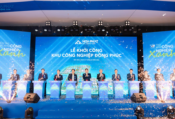 Hòa Phát khởi công KCN Đồng Phúc 355 ha, vốn đầu tư hơn 3.730 tỷ đồng