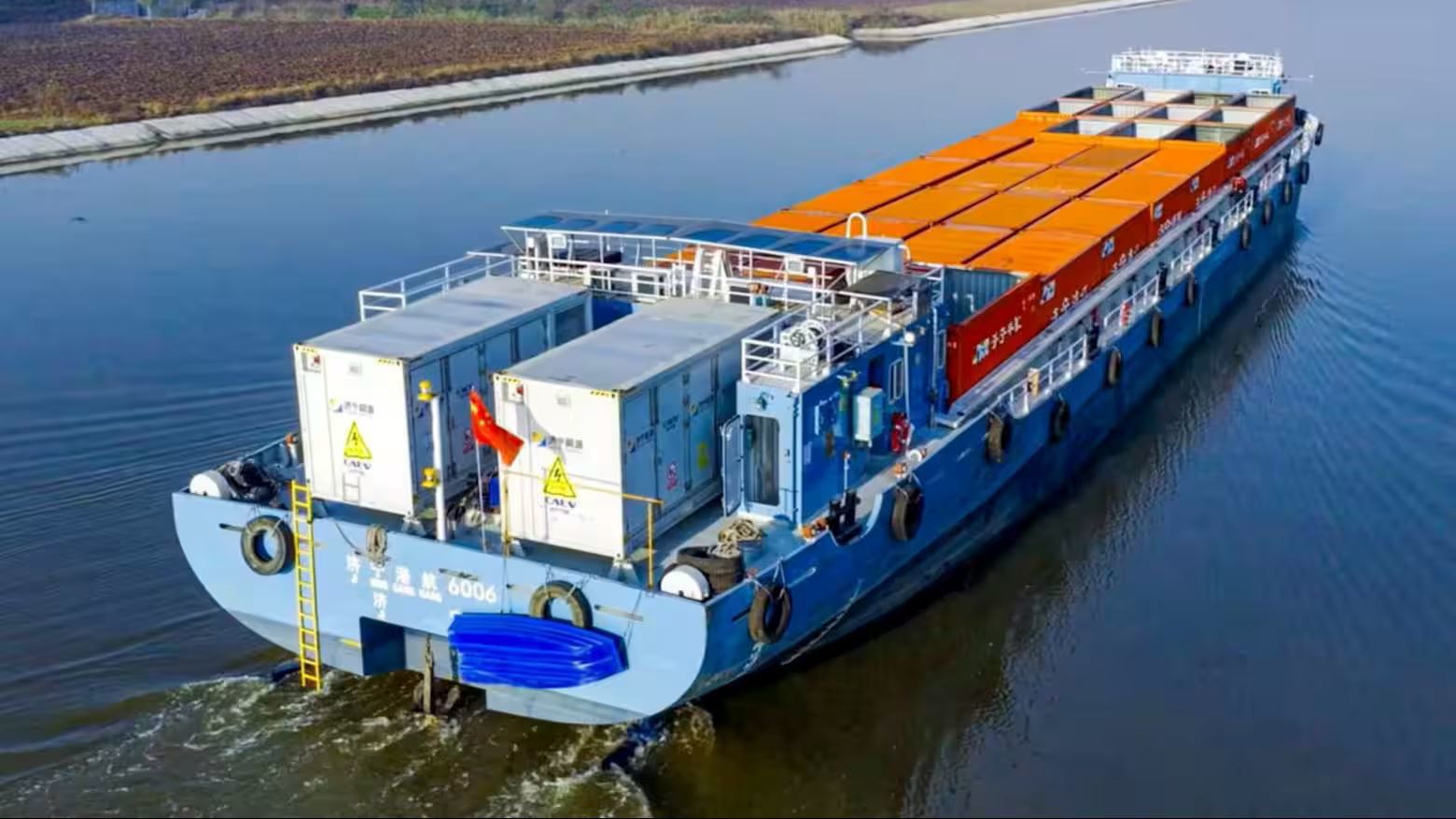 CATL đã cho tàu chở hàng điện Jining 6006 chạy thử nghiệm từ tháng 8/2024 (Nguồn: Nikkei Asia)