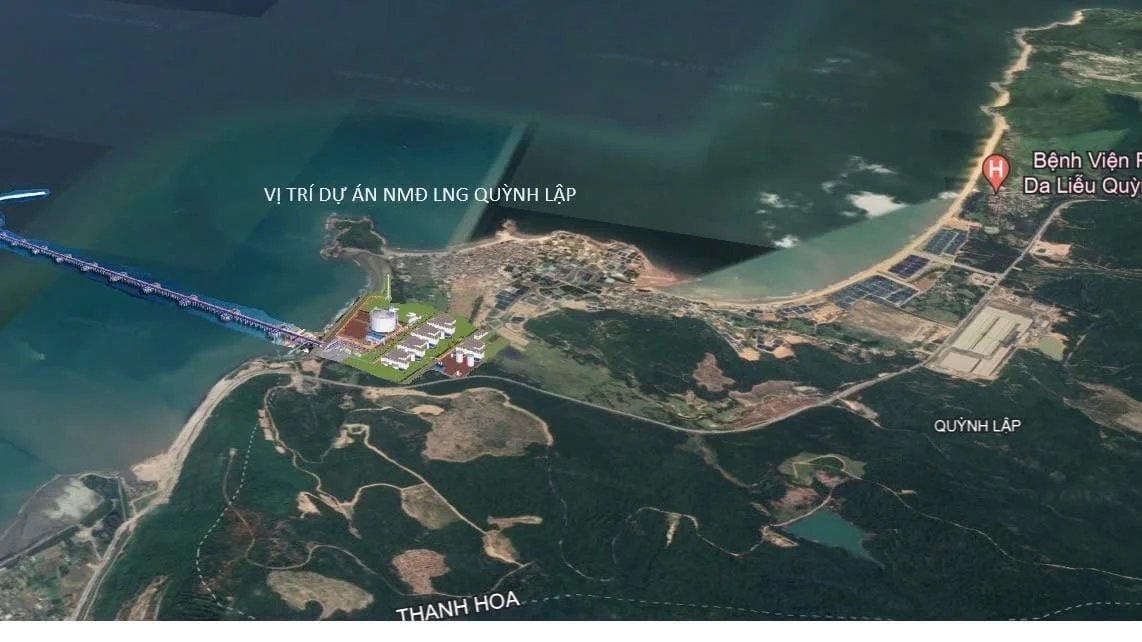 Vị trí triển khai dự án Nhà máy Nhiệt điện LNG Quỳnh Lập (Ảnh: Đoàn ĐBND tỉnh Nghệ An) Vị trí triển khai dự án Nhà máy Nhiệt điện LNG Quỳnh Lập (Ảnh: Đoàn ĐBND tỉnh Nghệ An)