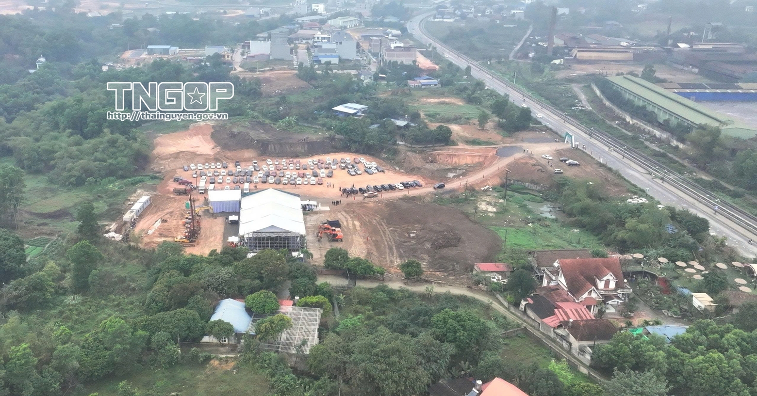 Vị trí triển khai Dự án Nhà ở xã hội TNG Việt Bắc (Ảnh: CTTĐT UBND tỉnh Thái Nguyên)