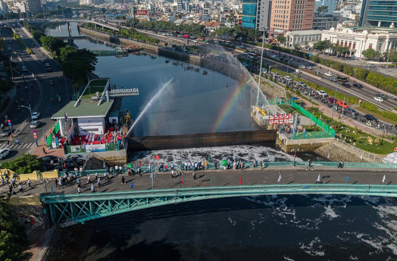 Trungnam Group quyết tâm đưa dự án chống ngập 10.000 tỷ đồng “về đích” trong năm nay (Ảnh: Thanh niên)