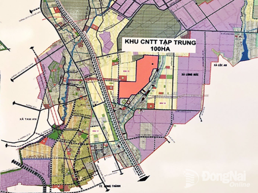 Đồng Nai quy hoạch Khu công nghệ số 119 ha gần sân bay Long Thành (Ảnh: Báo Đồng Nai)