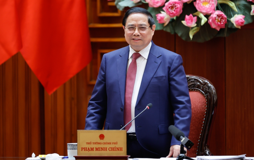 Thủ tướng Phạm Minh Chính phát biểu tại cuộc họp (Ảnh: VGP)