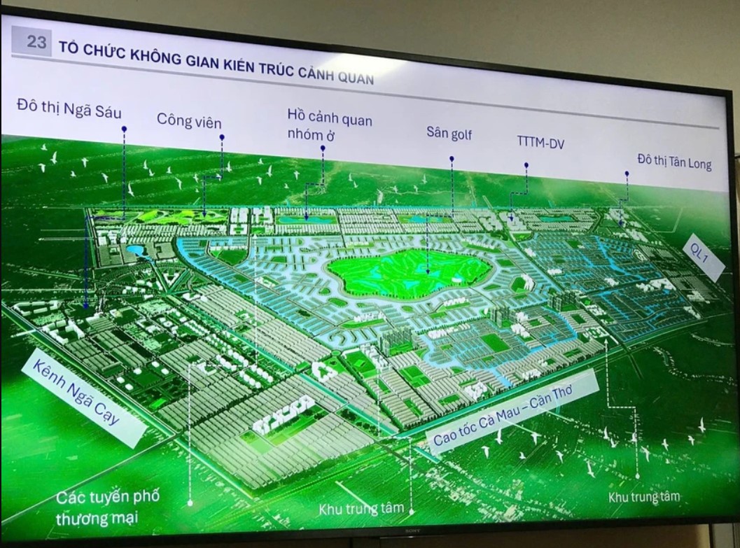 Khu đô thị du lịch nghỉ dưỡng Mekong có quy mô gần 3.000 ha (Ảnh: Pháp luật TP.HCM)