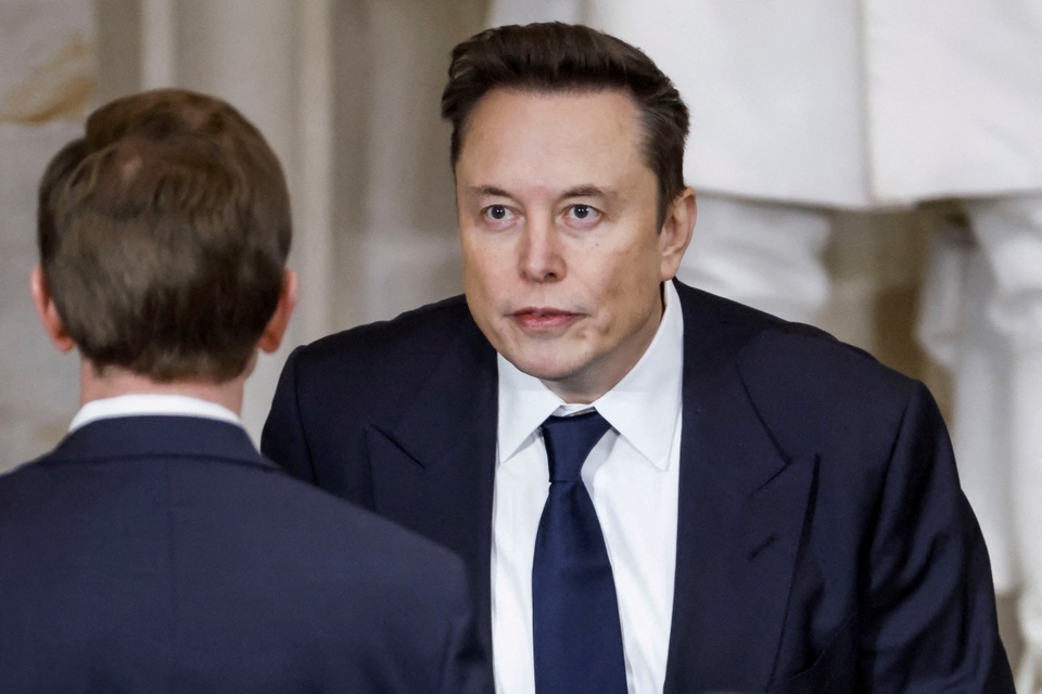 Tỷ phú Elon Musk lên tiếng phản bác về khoản đầu tư vào cơ sở hạ tầng AI của ông Trump. Ảnh: Reuters Tỷ phú Elon Musk lên tiếng phản bác về khoản đầu tư vào cơ sở hạ tầng AI của ông Trump. Ảnh: Reuters