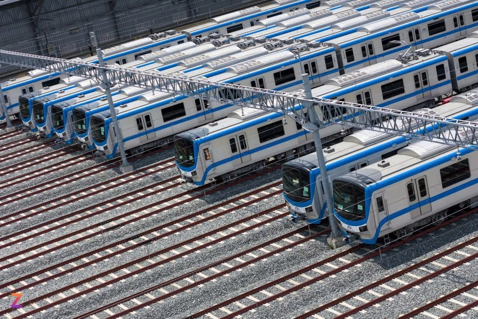 TP.HCM đang đặt mục tiêu hoàn thành 355 km đường sắt đô thị vào năm 2035 và 510 km đến năm 2045. Ảnh: Quỳnh Danh.