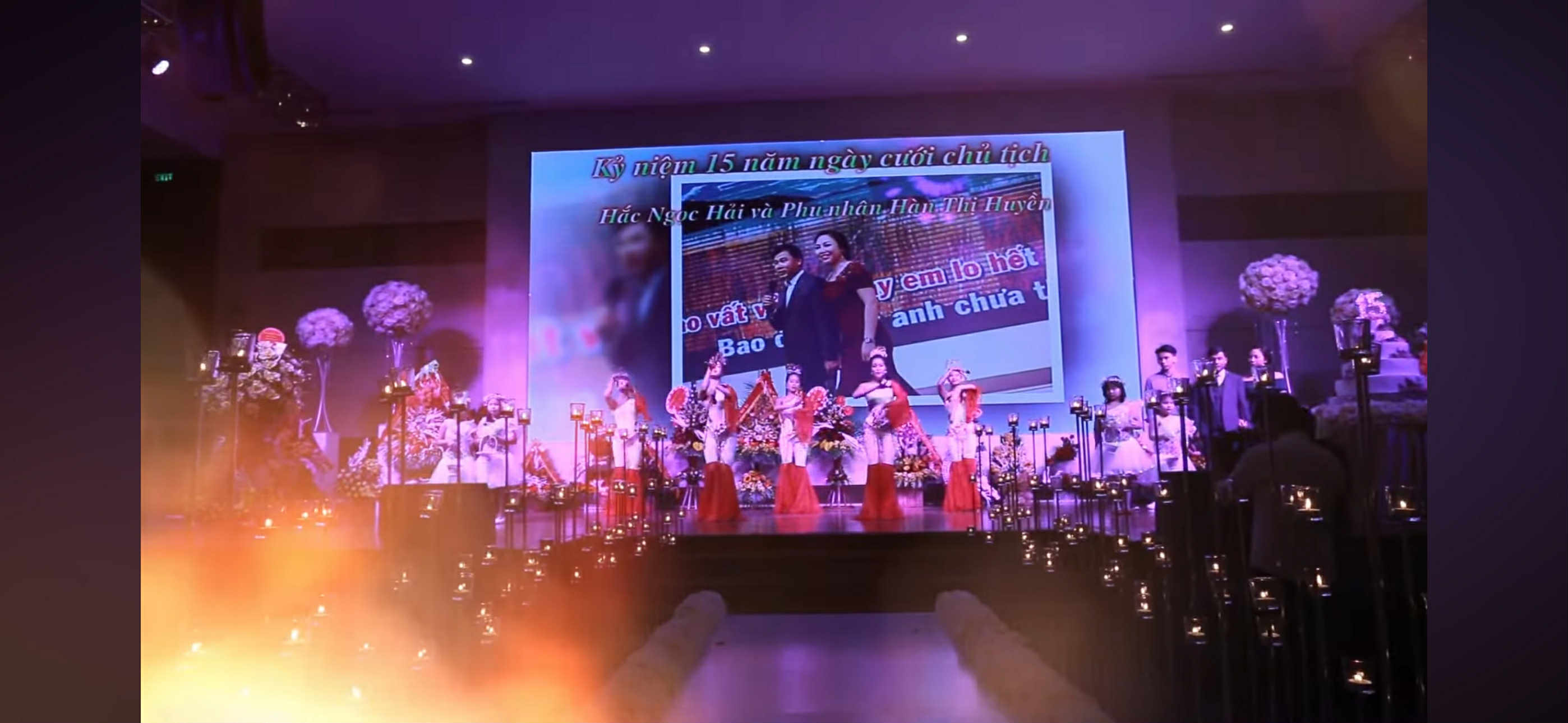 Lễ kỷ niệm 15 năm ngày cưới của vợ chồng doanh nhân Hắc Ngọc Hải - bà Hàn Thị Huyền Lễ kỷ niệm 15 năm ngày cưới của vợ chồng doanh nhân Hắc Ngọc Hải - bà Hàn Thị Huyền