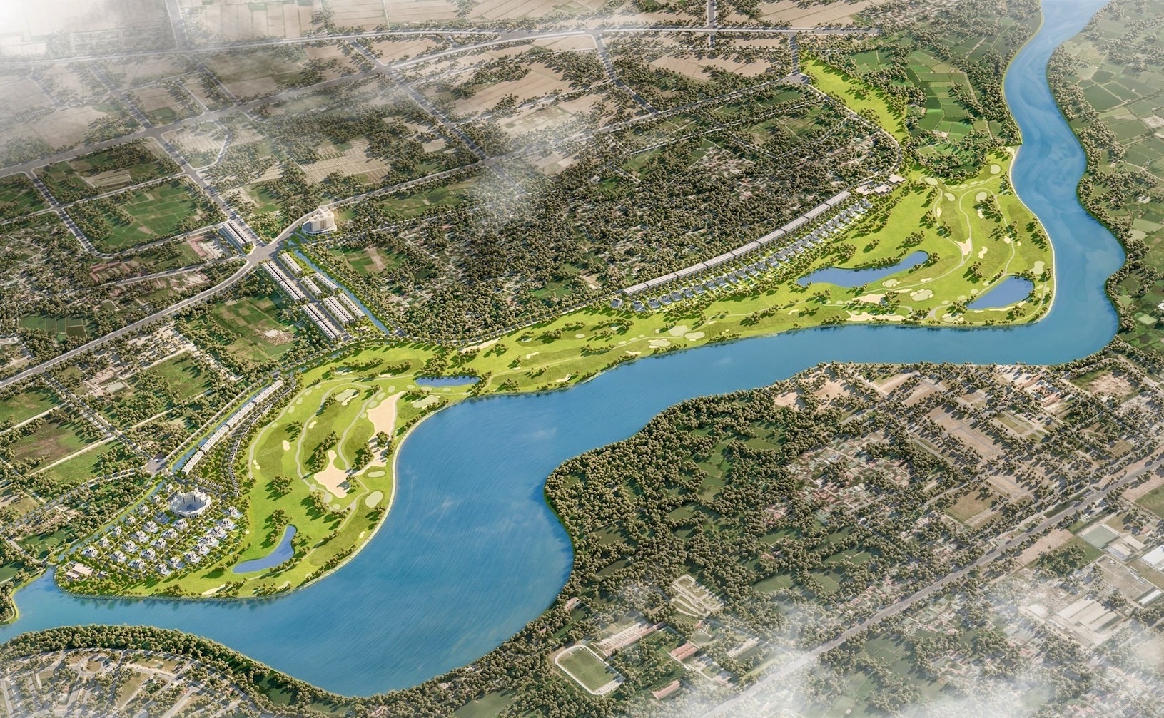 Phối cảnh Dự án Khu đô thị mới và sân golf Liên Hồng hơn 11.000 tỷ đồng Phối cảnh Dự án Khu đô thị mới và sân golf Liên Hồng hơn 11.000 tỷ đồng