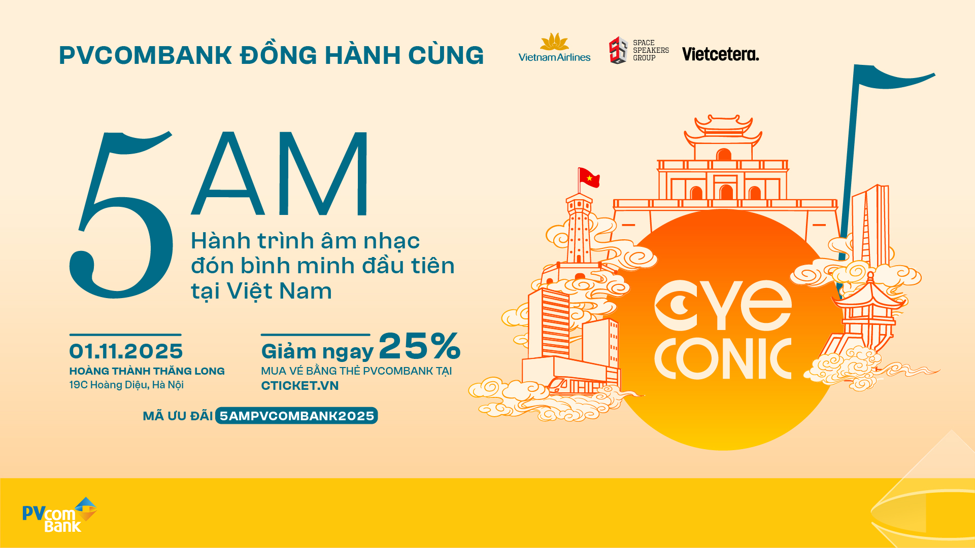 PVcomBank đồng hành cùng 5AM “đánh thức giác quan” giữa lòng di sản