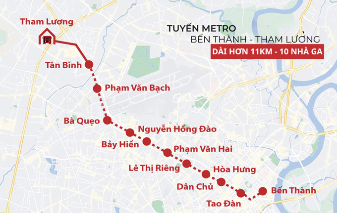 TP. HCM chốt ngày khởi công metro Bến Thành - Tham Lương gần 47.900 tỷ đồng