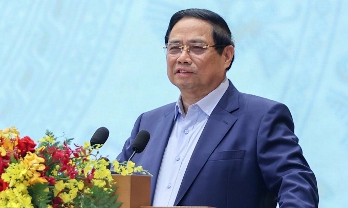 Thủ tướng Phạm Minh Chính phát biểu sáng 15/11 (Ảnh: VGP) Thủ tướng Phạm Minh Chính phát biểu sáng 15/11 (Ảnh: VGP)