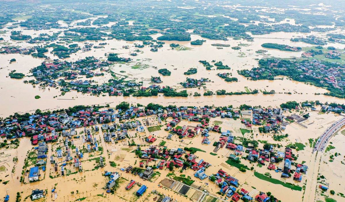 Trận lũ lụt lịch sử tại Thái Nguyên (Ảnh: VGP) Trận lũ lụt lịch sử tại Thái Nguyên (Ảnh: VGP)