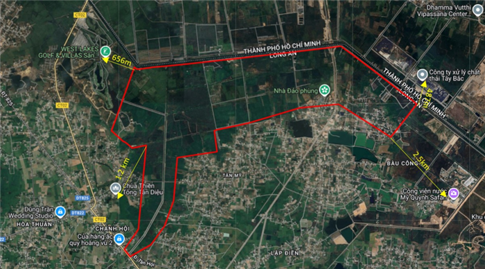 Vị trí dự án Khu đô thị mới Tân Mỹ (Ảnh: Liên danh Thái Sơn - Đại An) Vị trí dự án Khu đô thị mới Tân Mỹ (Ảnh: Liên danh Thái Sơn - Đại An)