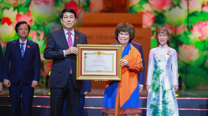 Tập đoàn TH của Madam Thái Hương nhận danh hiệu Anh hùng Lao động