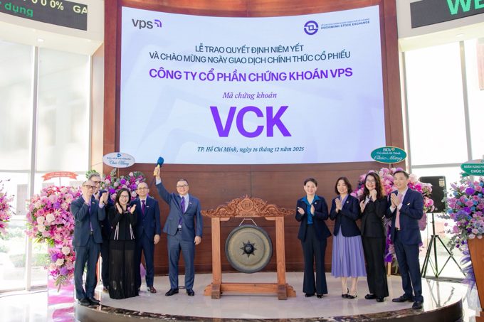 Cổ phiếu VCK của Chứng khoán VPS chính thức niêm yết trên HOSE