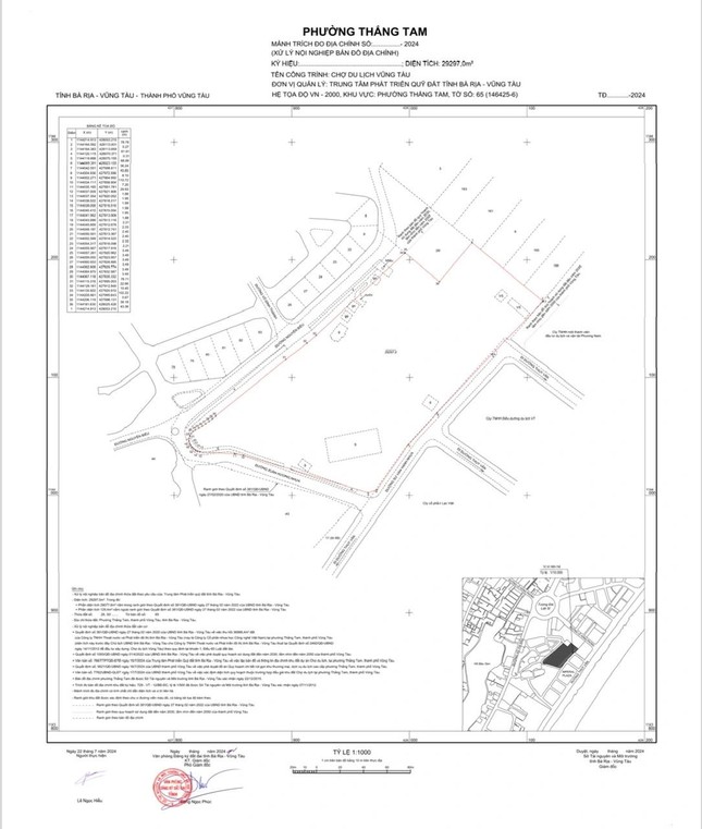 Sơ đồ, vị trí khu đất sắp đấu giá ở TP. Vũng Tàu.