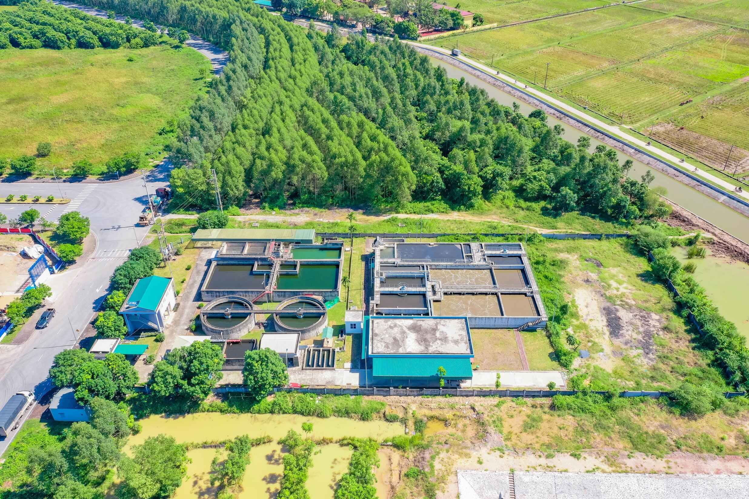 Không gian xanh mướt tại một KCN do ROX iPark quản lý và phát triển Không gian xanh mướt tại một KCN do ROX iPark quản lý và phát triển