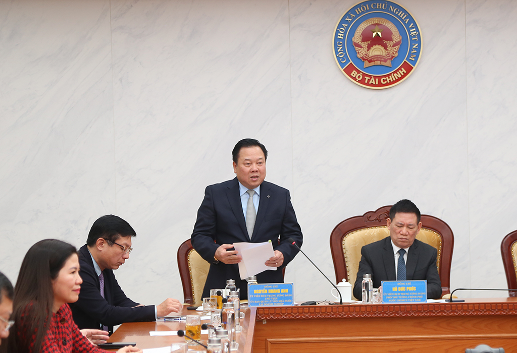 Ông Nguyễn Hoàng Anh - Chủ tịch Ủy ban Quản lý vốn nhà nước tại doanh nghiệp - phát biểu tại buổi lễ