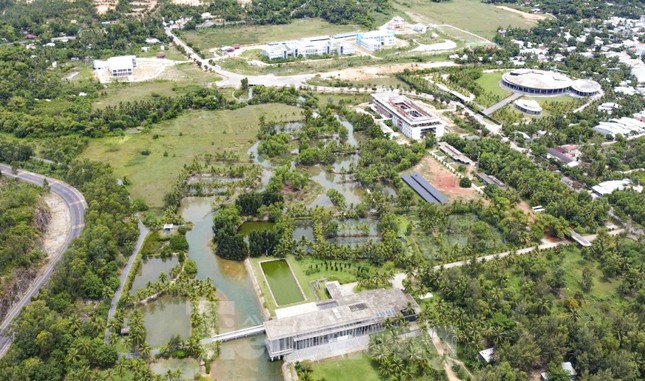 Một góc của Khu đô thị Khoa học và Giáo dục Quy Hòa.