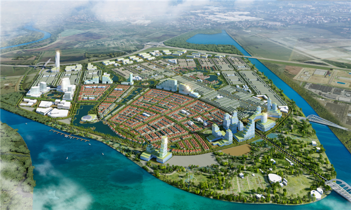 Phối cảnh Khu đô thị và dịch vụ Tràng Cát (Ảnh: KBC) Phối cảnh Khu đô thị và dịch vụ Tràng Cát (Ảnh: KBC)