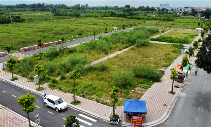 Đấu giá 54 lô đất bị bỏ cọc ở Thanh Oai, cao nhất hơn 90 triệu đồng/m²