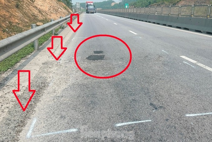 Thông xe chưa lâu, cao tốc QL45 - Nghi Sơn đã đầy ổ gà, nứt rách nghiêm trọng