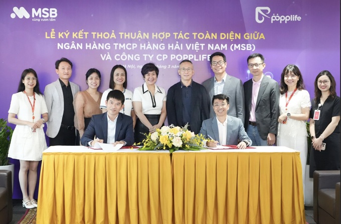 Ngân hàng MSB hợp tác với Popplife nâng cao chất lượng chăm sóc khách hàng