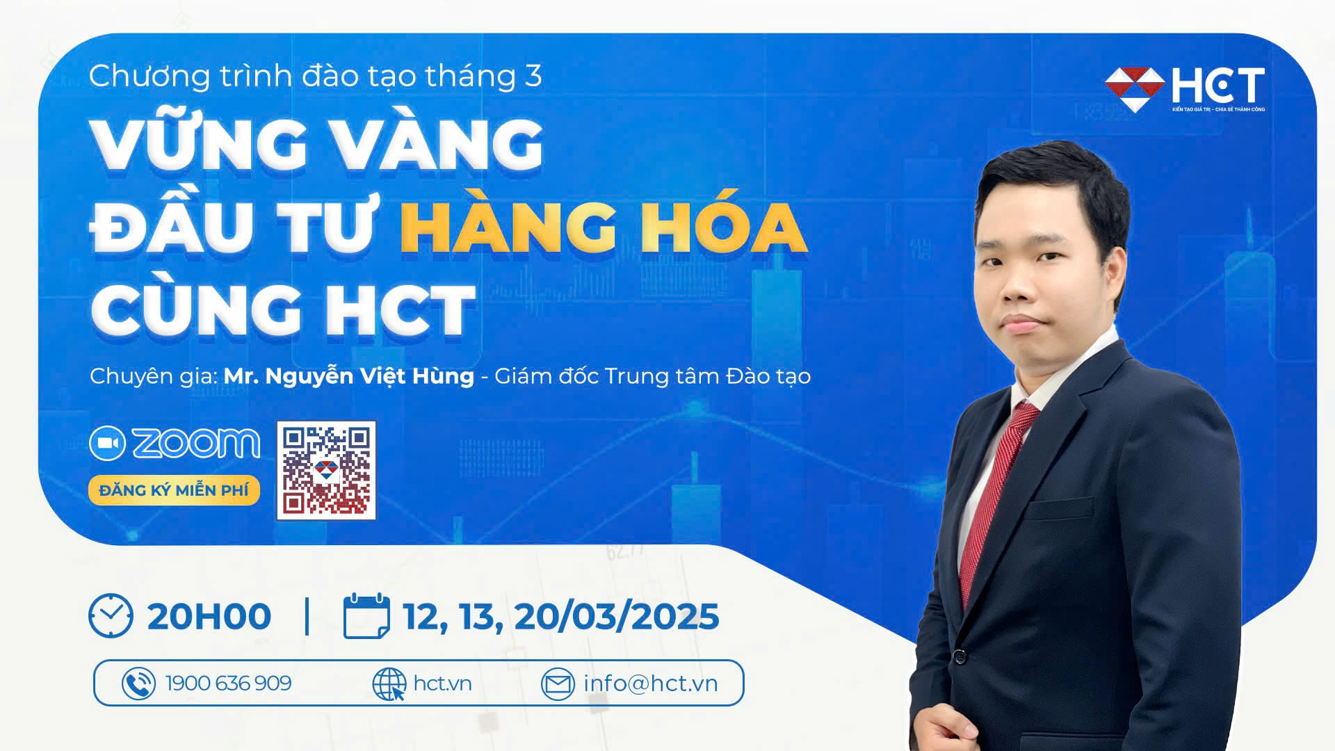 Khoá học đầu tư hàng hóa tháng 3 cùng HCT