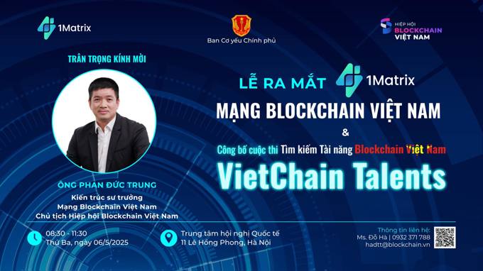 1Matrix: Con trai ông Hồ Hùng Anh bắt tay em rể ông Quang ‘Masan’ làm mạng blockchain Việt Nam
