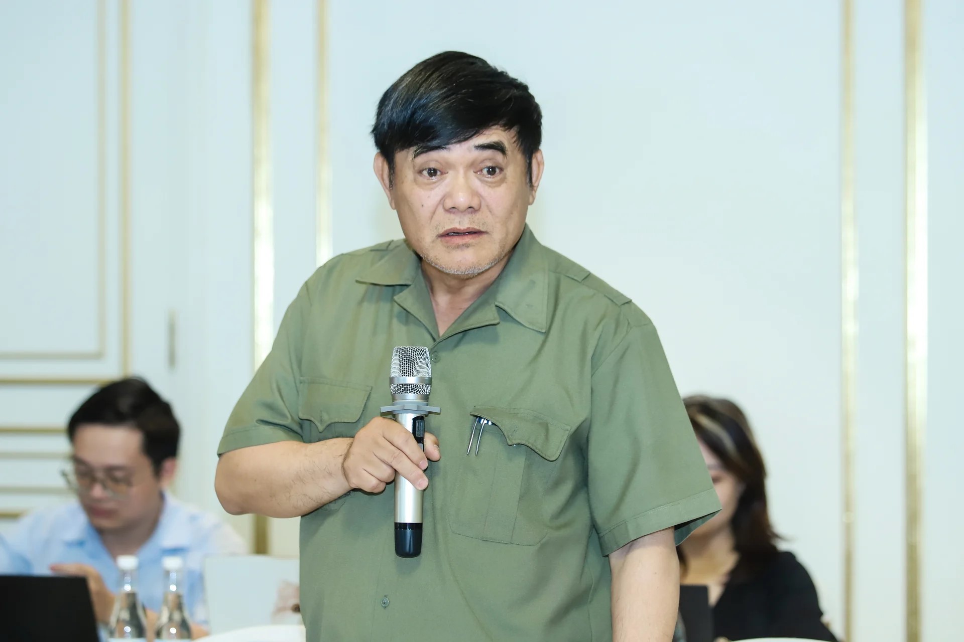 Ông Nguyễn Hữu Đường - Chủ tịch Tập đoàn Hòa Bình - phát biểu tại buổi Tọa đàm 