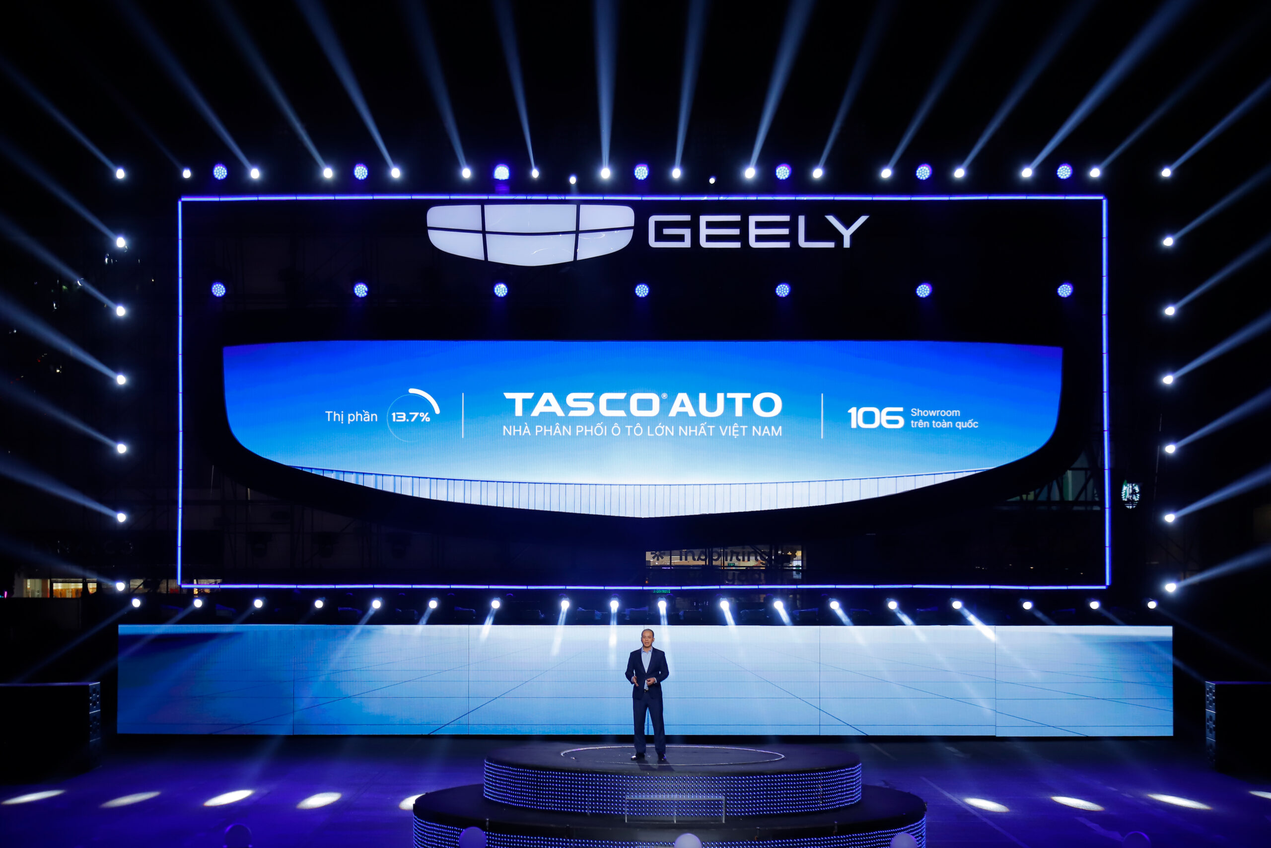 Ông Vũ Anh Tuấn – Phó Tổng giám đốc Geely Việt Nam phát biểu tại sự kiện.