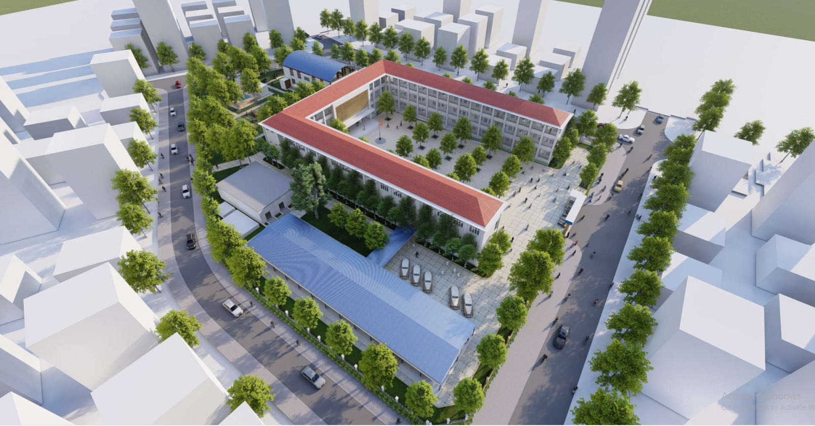 Phối cảnh Tiểu học Bình Đông