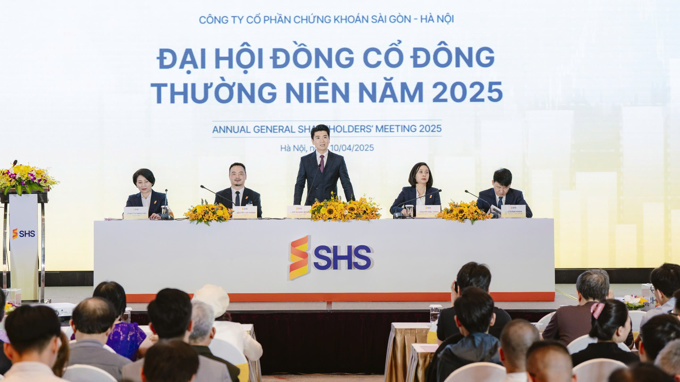 AGM 2025 SHS: Hơn 1.200 cổ đông tham dự, quý 1 lãi trước thuế 325 tỷ đồng, tự doanh đã "bắt đáy" cổ phiếu trong rổ VN30
