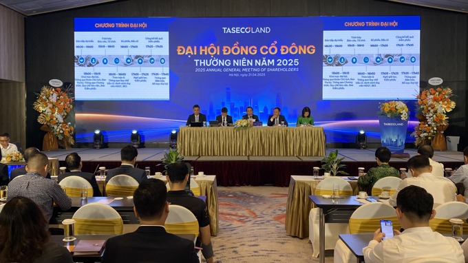 AGM 2025 Taseco Land: Chốt mục tiêu lãi 500 tỷ đồng, chuyển nhà sang HOSE, đang nghiên cứu đầu tư dự án khu đô thị tại Mai Đình, Sóc Sơn