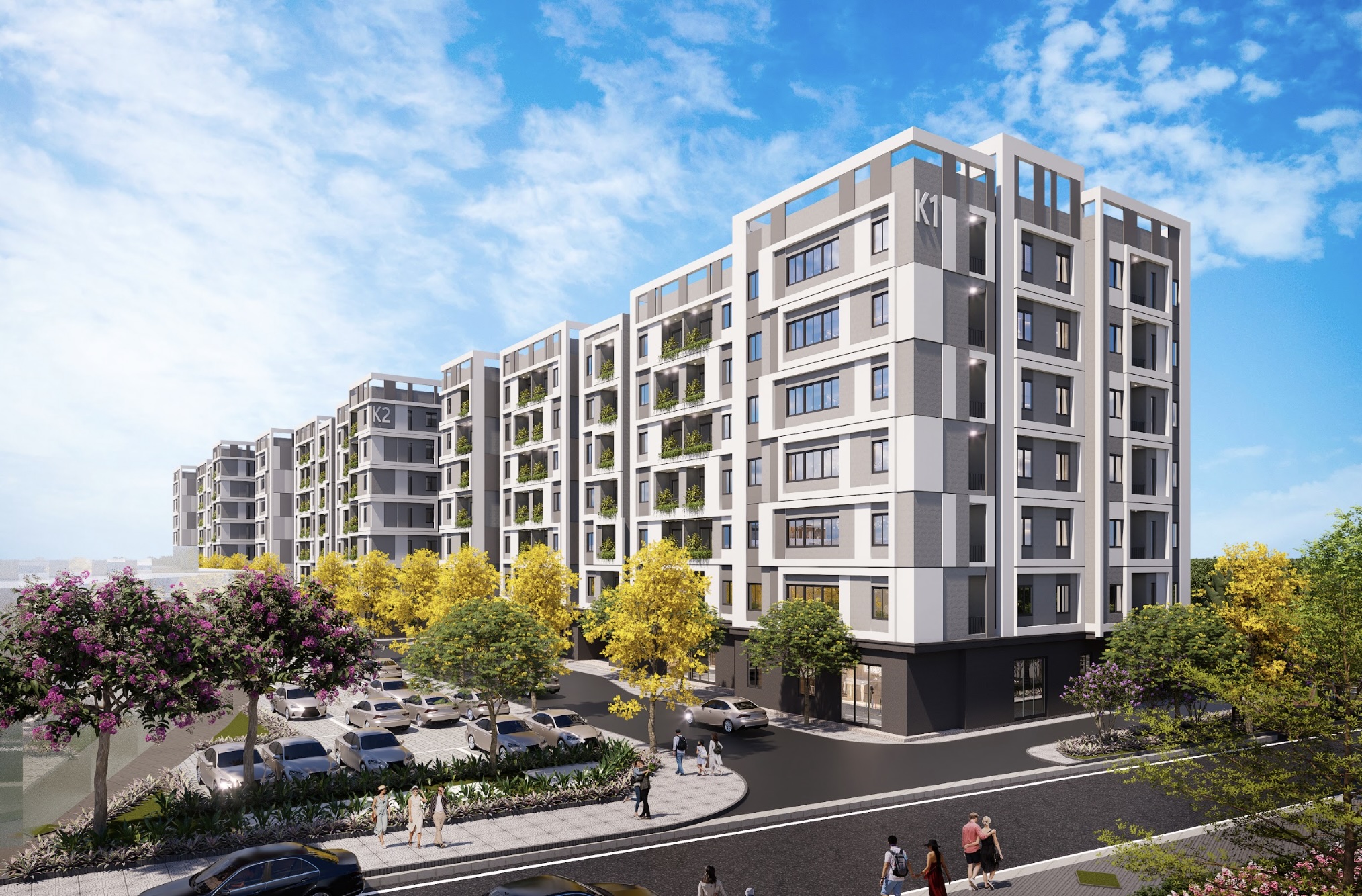 Ảnh 2: Phối cảnh công trình nhà ở xã hội