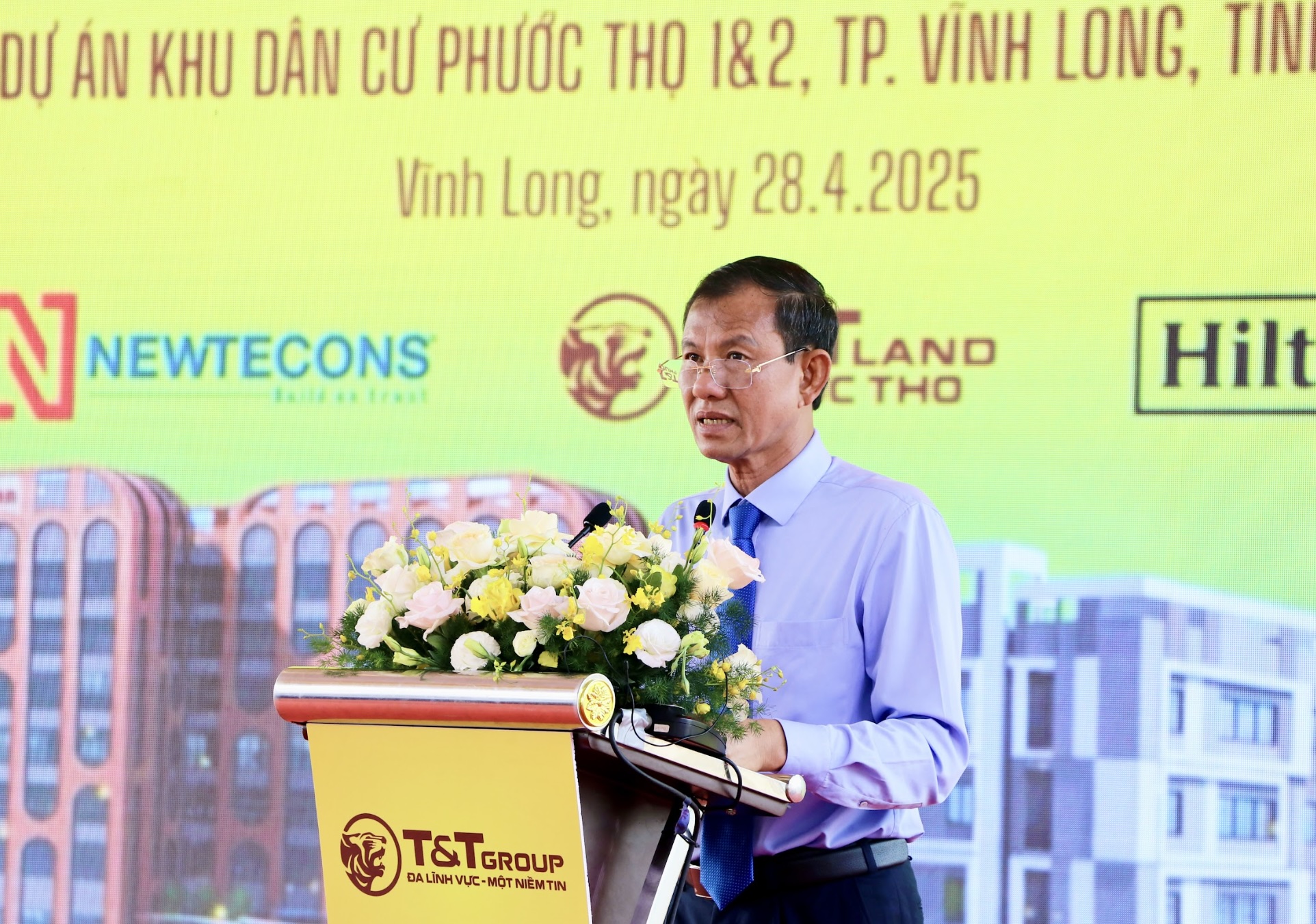 Ảnh 4: Ông Đặng Văn Chính, Uỷ viên Ban Thường vụ Tỉnh ủy, Phó Chủ tịch Thường trực UBND tỉnh Vĩnh Long phát biểu tại sự kiện