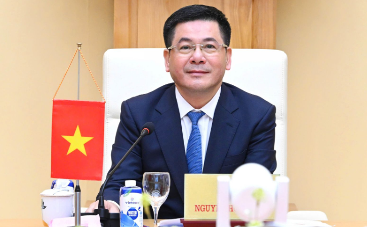 Bộ trưởng Công thương Nguyễn Hồng Diên tại buổi đàm phán