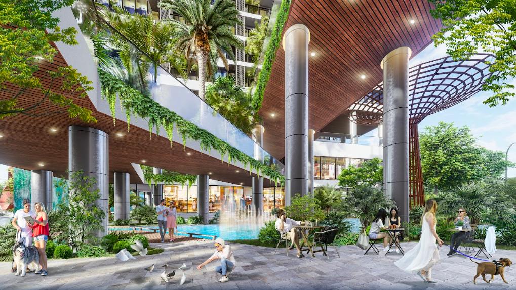 Sunshine Green Iconic có mật độ chỉ 10 – 14 căn/mặt sàn, 4 thang máy cho mỗi khối nhà, cùng hệ tiện ích nội khu đa dạng như thác nước tràn, suối nhiệt đới, phòng gym, spa, phòng xông hơi, vườn thiền, vườn thưởng trà... 