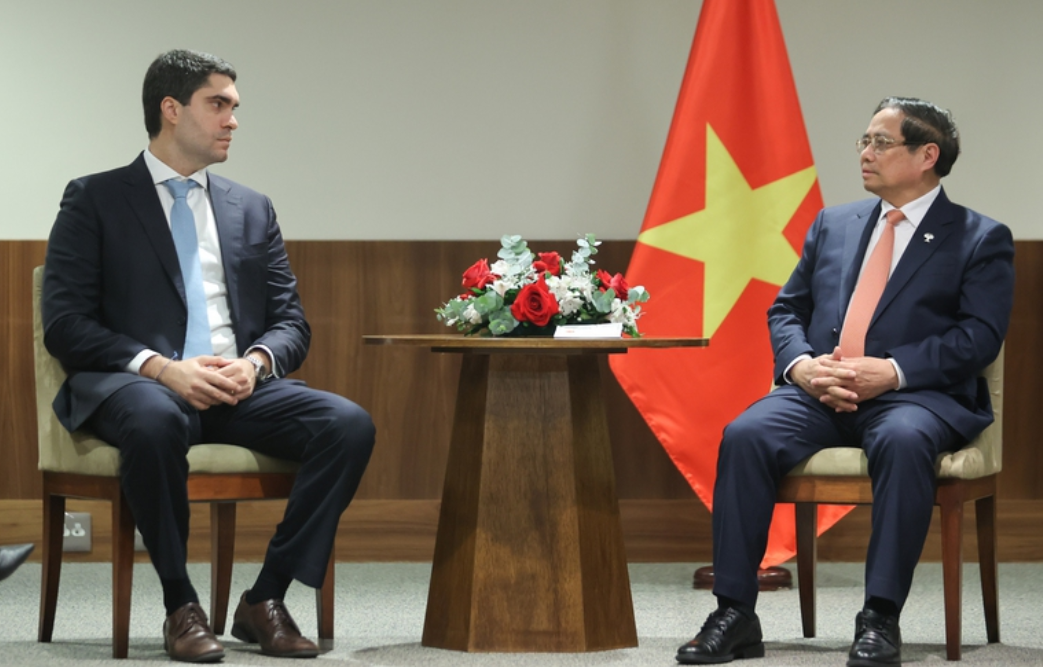  Thủ tướng Phạm Minh Chính làm việc với ông Daniel Guardado, Tổng giám đốc phát triển kinh doanh của Vale (Ảnh: VGP)  