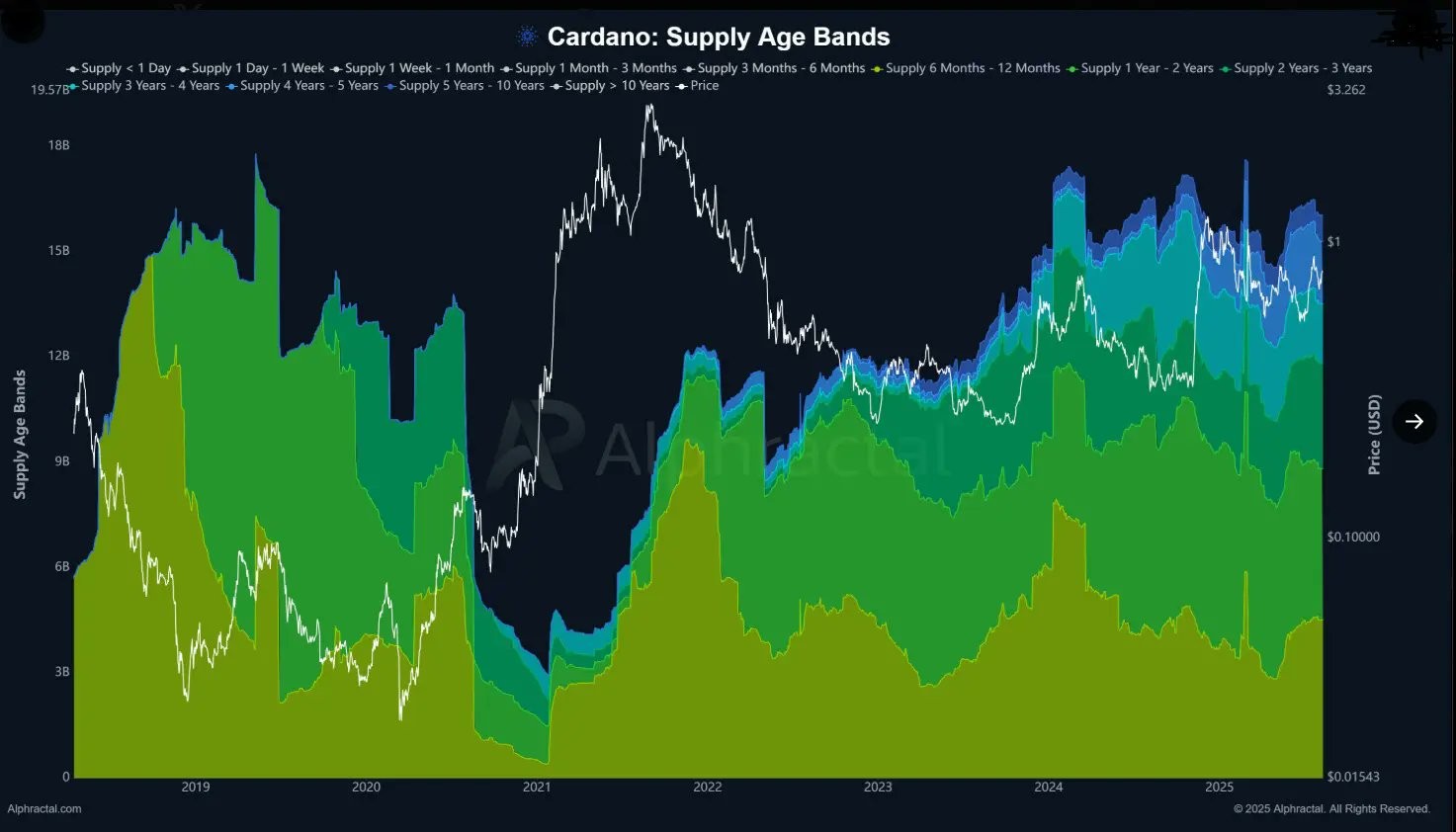  Hơn 15 tỷ ADA đã “đóng băng” trên ví suốt hơn một năm (Nguồn: TapTools)