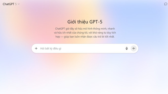 
									 
									 OpenAI ra mắt ChatGPT-5
								 
								 