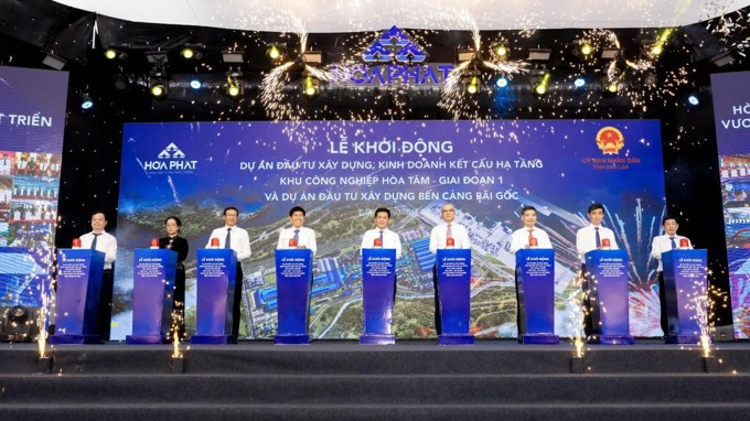 
									 Hòa Phát khởi động dự án KCN Hòa Tâm – Giai đoạn 1 và Cảng Bãi Gốc, tổng vốn đầu tư 120.000 tỷ đồng
								 