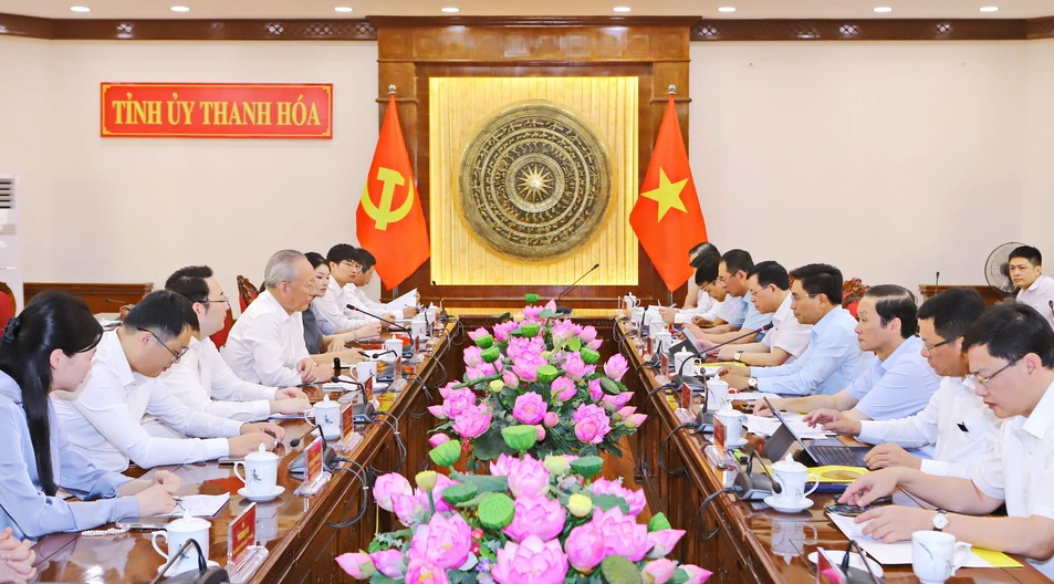 Toàn cảnh buổi làm việc (Ảnh: Báo Thanh Hóa) Toàn cảnh buổi làm việc (Ảnh: Báo Thanh Hóa)