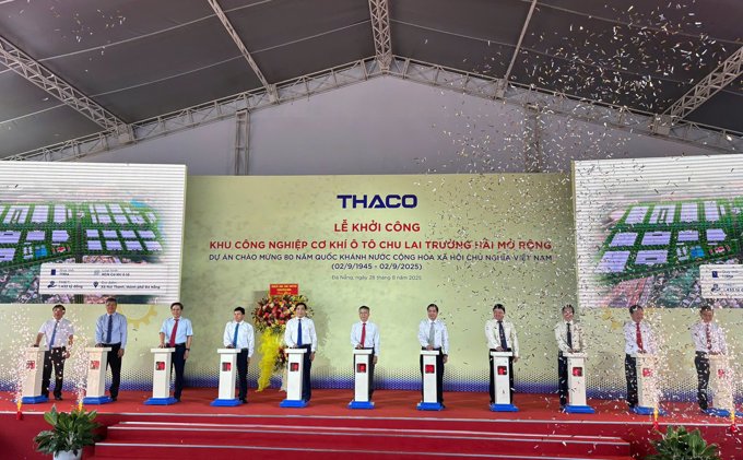 Thaco khởi công khu công nghiệp cơ khí gần 8.000 tỷ đồng tại
Đà Nẵng