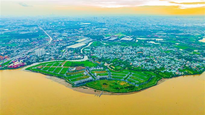 Toàn cảnh Đảo Kim Quy - khu đô thị đảo hiếm hoi ở miền Nam, đối diện dự án 72.000 tỷ đồng của Sun Group, góp phần đẩy giá đất tăng gấp 10 lần